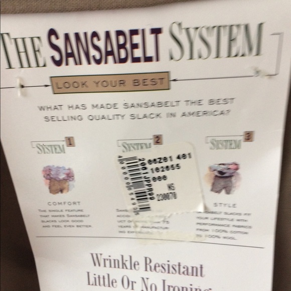 Sansabelt NWT 38 pleated front - Picture 3 of 4